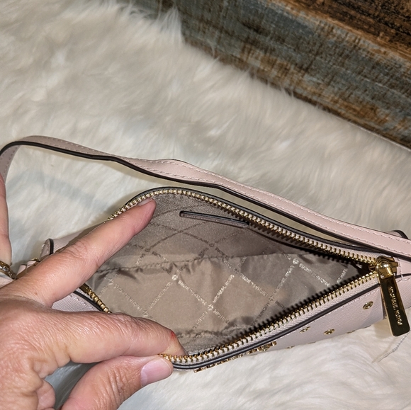 NWT Michael Kors Md Pink Jet set Pochette - Picture 4 of 6